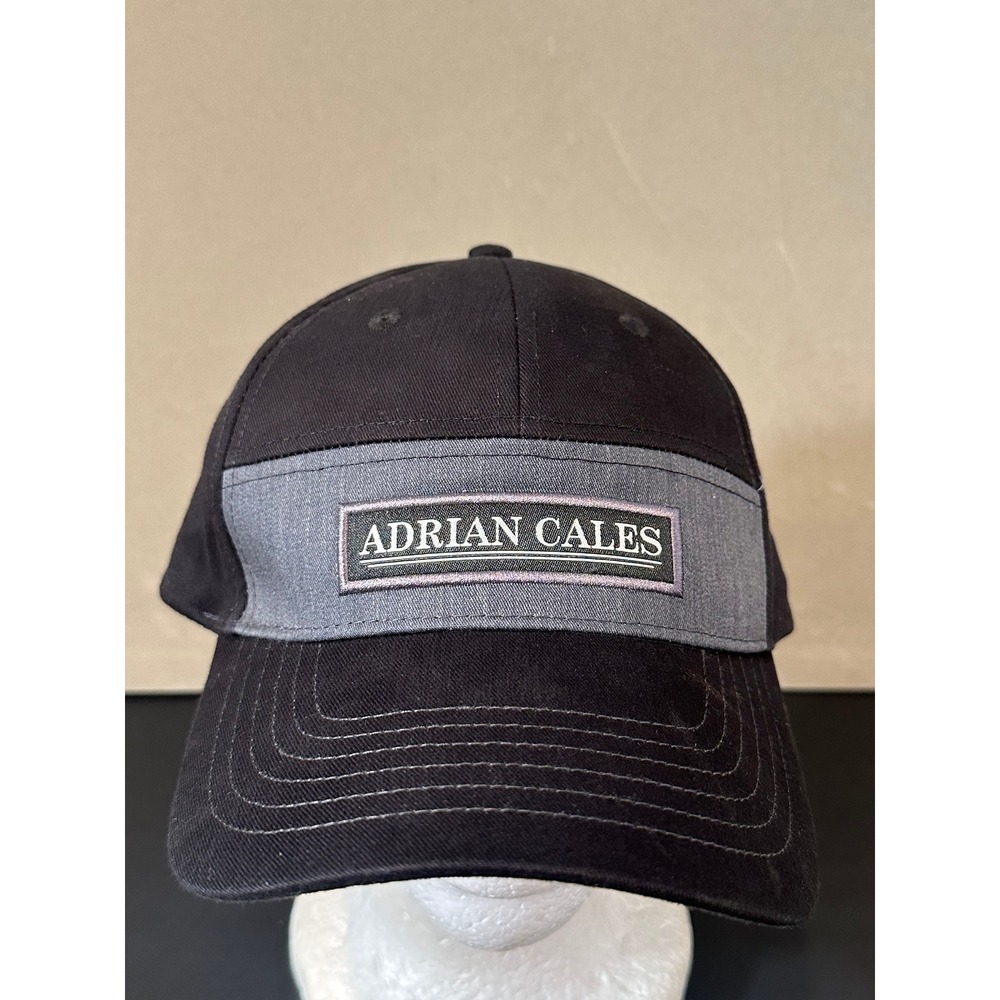 Adrian Cales Success Promotions Black Grey Baseball Cap Adjustable‎ Hat Sample